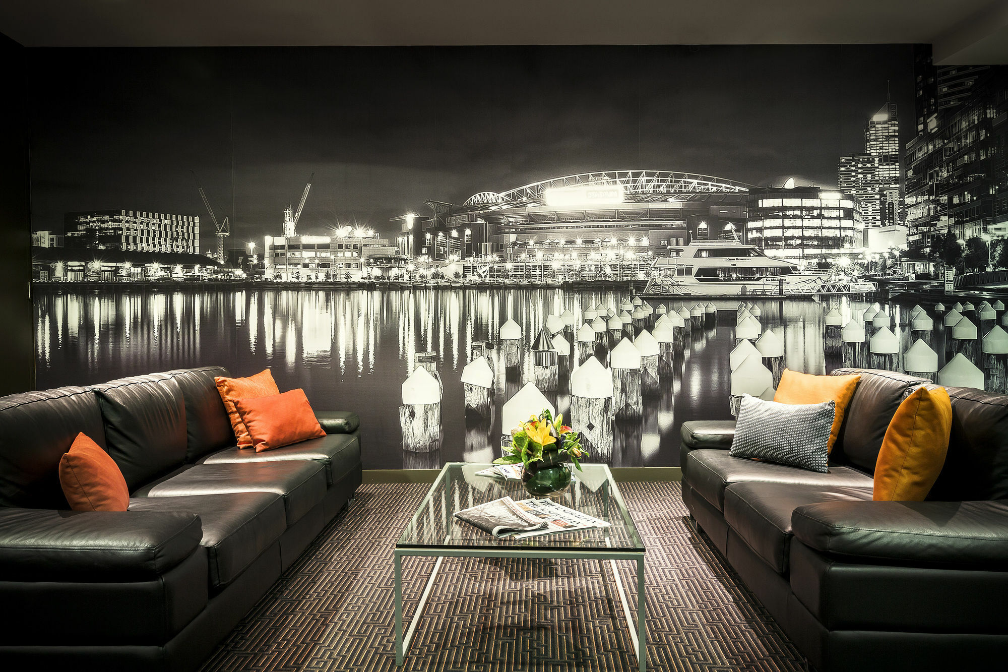 Quest Docklands Aparthotel Melbourne Inreriör bild